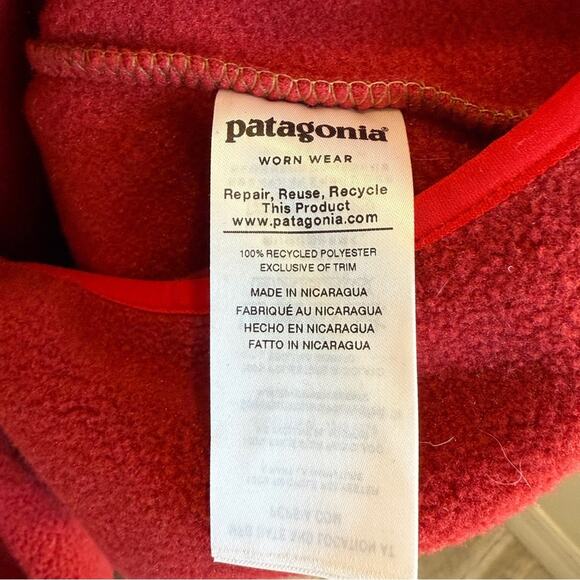 LIKE NEW Patagonia Women's Synchilla Snap-T Fleece in Molten Lava - XS - Picture 3 of 6